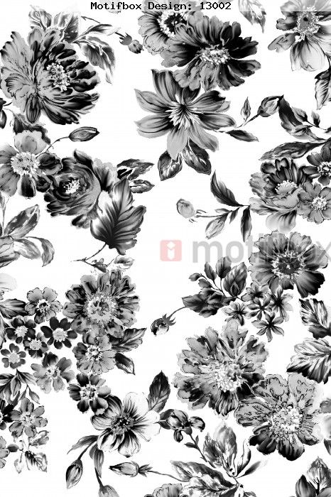BLACK AND WHITE FLORAL DESIGN BLACK AND WHITE FLORAL DESIGN